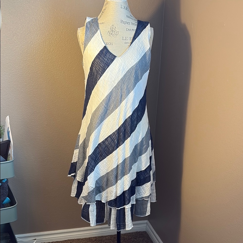 Striped Sleeveless Dress